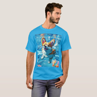 Japanische Animation, panoramisch, bunt, ein Hund T-Shirt