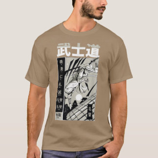 Japanische Anime Manga Ninja mit Katan Sword Jumpi T-Shirt