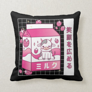 Japanische Anime Strawberry Milk Karton Niedliche Kissen
