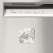 Japanische Antikkarte | 1769 Magnet (In Situ (Geschirrspüler))
