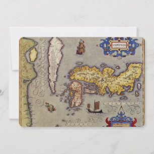 Japanische Antikkarte von Mercator und Hondius