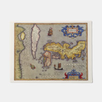 Japanische Antikkarte von Mercator und Hondius