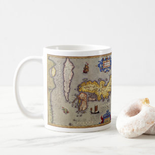 Japanische Antikkarte von Mercator und Hondius Kaffeetasse
