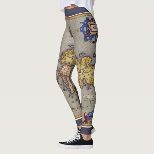 Japanische Antikkarte von Mercator und Hondius Leggings (Links)