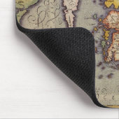 Japanische Antikkarte von Mercator und Hondius Mousepad (Ecke)