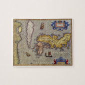 Japanische Antikkarte von Mercator und Hondius Puzzle (Horizontal)