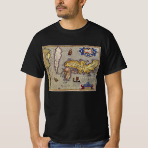 Japanische Antikkarte von Mercator und Hondius T-Shirt