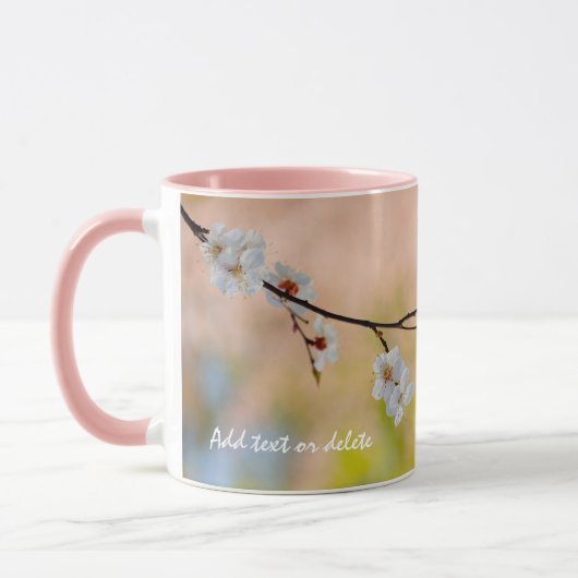 Japanische Apricot-Blume Tasse (Links)