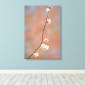 japanische Aprikosenblüten Leinwanddruck (Insitu (Holzboden))