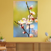 Japanische Aprikosenblüten Leinwanddruck (Insitu (Wohnzimmer))