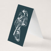 Japanische Art 2020 Kalendervorlage Visitenkarten (Rückseite)