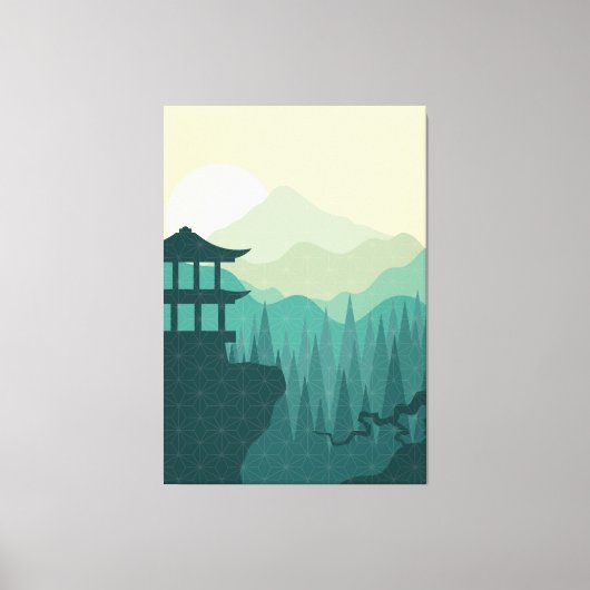 japanische Art Canvas Print Leinwanddruck (Vorderseite)