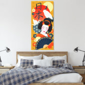 japanische Art Canvas Print Leinwanddruck (Insitu (Schlafzimmer))