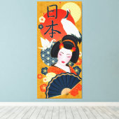 japanische Art Canvas Print Leinwanddruck (Insitu (Holzboden))
