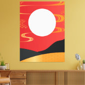 japanische Art Canvas Print Leinwanddruck (Insitu (Wohnzimmer))