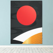 japanische Art Canvas Print Leinwanddruck (Insitu (Holzboden))