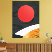 japanische Art Canvas Print Leinwanddruck (Insitu (Wohnzimmer))