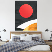 japanische Art Canvas Print Leinwanddruck (Insitu (Schlafzimmer))