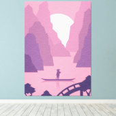 japanische Art Canvas Print Leinwanddruck (Insitu (Holzboden))