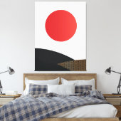 japanische Art Canvas Print Leinwanddruck (Insitu (Schlafzimmer))