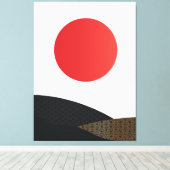 japanische Art Canvas Print Leinwanddruck (Insitu (Holzboden))
