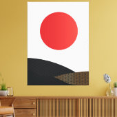 japanische Art Canvas Print Leinwanddruck (Insitu (Wohnzimmer))