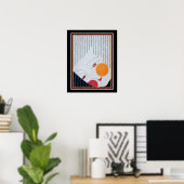 Japanische Art Deco Theater Maske Print ca. 1928 Poster (Heimbüro)