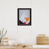 Japanische Art Deco Theater Maske Print ca. 1928 Poster (Küche)