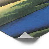 Japanische Art Egrets Poster (Ecke)