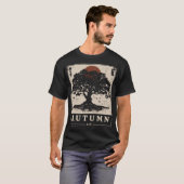 Japanische Art Herbst Oak Tree Nature Szene T-Shirt (Vorne ganz)