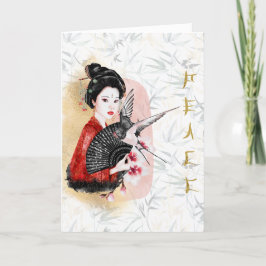 Japanische Art Peace Dankeskarte
