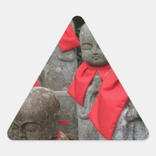 Japanische Art Wächter Gottheit der Kinder Japan Dreieckiger Aufkleber
