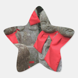 Japanische Art Wächter Gottheit der Kinder Japan Stern-Aufkleber