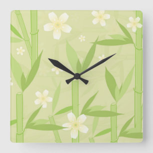 Japanische Art-Wanduhr Quadratische Wanduhr