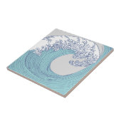 Japanische Asiatische Wellenreitkunst Fliese (Seite)