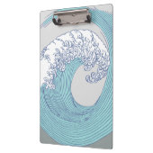 Japanische Asiatische Wellenreitkunst Klemmbrett (Links)