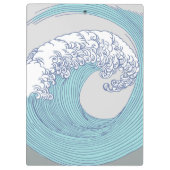 Japanische Asiatische Wellenreitkunst Klemmbrett (Rückseite)