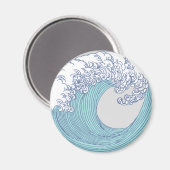 Japanische Asiatische Wellenreitkunst Magnet (Vorderseite/Rückseite)
