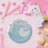 Japanische Asiatische Wellenreitkunst Pappteller (Party)