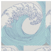 Japanische Asiatische Wellenreitkunst Stoff (Nahaufnahme)