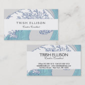 Japanische Asiatische Wellenreitkunst Visitenkarte (Vorne/Hinten)