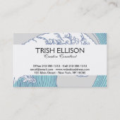 Japanische Asiatische Wellenreitkunst Visitenkarte (Rückseite)