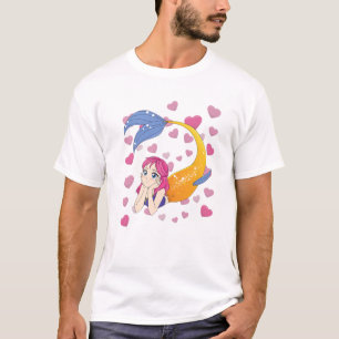 Japanische Ästhetik - Anime Mermaid Girl - Manga O T-Shirt