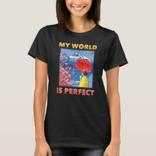 Japanische Ästhetik meine Welt ist perfekt Cherry T-Shirt