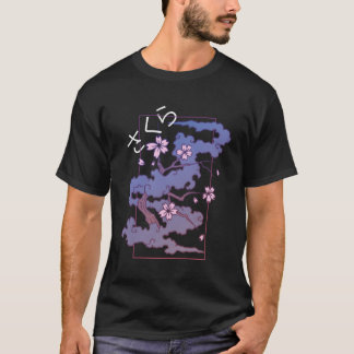 Japanische Ästhetik Sakura Blume Vaporwave Soft G T-Shirt