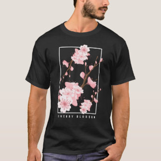 Japanische Ästhetik Vaporwave Cherry Blossom T-Shirt