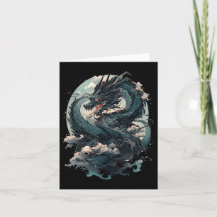 Japanische ästhetische Drache Japanische Kunst Jap Karte