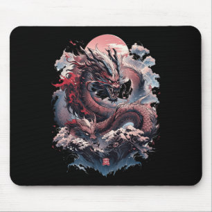 Japanische ästhetische Drache Japanische Kunst Jap Mousepad