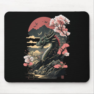 Japanische ästhetische Drache Japanische Kunst Jap Mousepad