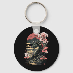 Japanische ästhetische Drache Japanische Kunst Jap Schlüsselanhänger